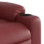 Sillón masaje reclinable eléctrico cuero sintético rojo tinto de , Sillones - Ref: Foro24-3206596, Precio: 278,70 €, Descuent...