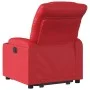 Sillón reclinable elevable cuero artificial rojo by , Armchairs - Ref: Foro24-3206604, Price: 311,66 €, Discount: %