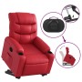 Sillón reclinable elevable cuero artificial rojo by , Armchairs - Ref: Foro24-3206604, Price: 289,88 €, Discount: %