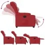 Sillón reclinable elevable cuero artificial rojo by , Armchairs - Ref: Foro24-3206604, Price: 311,66 €, Discount: %