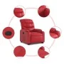 Verstellbarer Aufstehsessel aus Kunstleder in Rot. von , Sessel - Ref: Foro24-3206604, Preis: 311,56 €, Rabatt: %