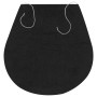 Anthrazitfarbenes 3-teiliges Badematten-Set aus Stoff von vidaXL, Teppiche und Badematten - Ref: Foro24-133221, Preis: 29,00 ...