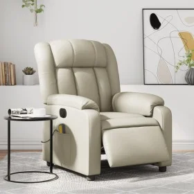 Elektrischer verstellbarer Massagestuhl aus Kunstleder in Cremefarbe. von , Sessel - Ref: Foro24-3205258, Preis: 283,10 €, Ra...
