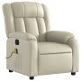 Elektrischer verstellbarer Massagestuhl aus Kunstleder in Cremefarbe. von , Sessel - Ref: Foro24-3205258, Preis: 277,94 €, Ra...
