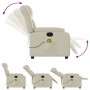Elektrischer verstellbarer Massagestuhl aus Kunstleder in Cremefarbe. von , Sessel - Ref: Foro24-3205258, Preis: 277,94 €, Ra...
