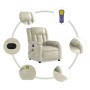 Elektrischer verstellbarer Massagestuhl aus Kunstleder in Cremefarbe. von , Sessel - Ref: Foro24-3205258, Preis: 277,94 €, Ra...