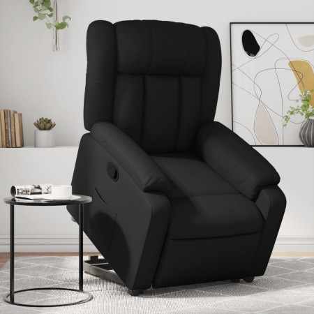 Sillón reclinable elevable cuero artificial negro by , Armchairs - Ref: Foro24-3205264, Price: 287,33 €, Discount: %