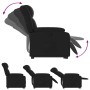 Sillón reclinable elevable cuero artificial negro by , Armchairs - Ref: Foro24-3205264, Price: 287,33 €, Discount: %