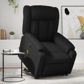 Sillón de masaje elevable eléctrico cuero sintético negro by , Armchairs - Ref: Foro24-3205285, Price: 359,53 €, Discount: %