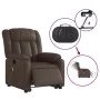 Elektrischer Aufsteh-Massagesessel aus braunem Kunstleder von , Sessel - Ref: Foro24-3205287, Preis: 395,16 €, Rabatt: %