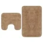 Beigefarbenes 2-teiliges Badematten-Set aus Stoff von vidaXL, Teppiche und Badematten - Ref: Foro24-133231, Preis: 32,25 €, R...