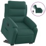 Sillón eléctrico reclinable elevable de tela verde oscuro by , Armchairs - Ref: Foro24-3205010, Price: 344,62 €, Discount: %