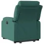 Sillón eléctrico reclinable elevable de tela verde oscuro by , Armchairs - Ref: Foro24-3205010, Price: 370,48 €, Discount: %