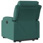 Sillón eléctrico reclinable elevable de tela verde oscuro by , Armchairs - Ref: Foro24-3205010, Price: 344,62 €, Discount: %