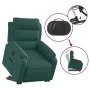 Sillón eléctrico reclinable elevable de tela verde oscuro by , Armchairs - Ref: Foro24-3205010, Price: 370,48 €, Discount: %