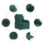 Sillón eléctrico reclinable elevable de tela verde oscuro by , Armchairs - Ref: Foro24-3205010, Price: 370,48 €, Discount: %