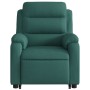 Sillón eléctrico reclinable elevable de tela verde oscuro by , Armchairs - Ref: Foro24-3205010, Price: 344,62 €, Discount: %