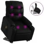 Sillón reclinable de masaje de pie cuero artificial negro by , Armchairs - Ref: Foro24-3206606, Price: 287,34 €, Discount: %