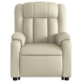 Massage-Fußstützen-Sessel aus Kunstleder in Cremefarbe. von , Sessel - Ref: Foro24-3205272, Preis: 301,46 €, Rabatt: %