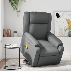 Massage-Fußstütze Relaxsessel aus grauem Kunstleder von , Sessel - Ref: Foro24-3205160, Preis: 329,31 €, Rabatt: %