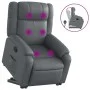 Massage-Fußstütze Relaxsessel aus grauem Kunstleder von , Sessel - Ref: Foro24-3205160, Preis: 353,79 €, Rabatt: %