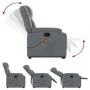 Massage-Fußstütze Relaxsessel aus grauem Kunstleder von , Sessel - Ref: Foro24-3205160, Preis: 353,79 €, Rabatt: %