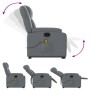 Massage-Fußstütze Relaxsessel aus grauem Kunstleder von , Sessel - Ref: Foro24-3205160, Preis: 329,31 €, Rabatt: %