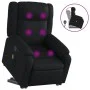 Sillón reclinable de masaje de pie cuero artificial negro by , Armchairs - Ref: Foro24-3205157, Price: 304,81 €, Discount: %
