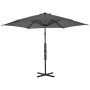 Sombrilla de jardín con palo de acero 300 cm antracita de vidaXL, Sombrillas - Ref: Foro24-44887, Precio: 111,45 €, Descuento: %