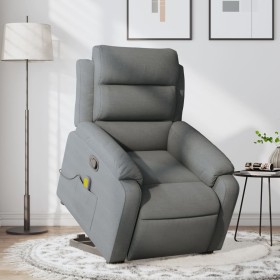 Silla de masaje reclinable de pie de tela gris oscuro de , Sillones - Ref: Foro24-3204993, Precio: 316,68 €, Descuento: %