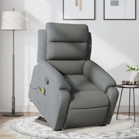 Silla de masaje reclinable de pie de tela gris oscuro by , Armchairs - Ref: Foro24-3204993, Price: 343,85 €, Discount: %