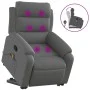 Silla de masaje reclinable de pie de tela gris oscuro de , Sillones - Ref: Foro24-3204993, Precio: 341,52 €, Descuento: %