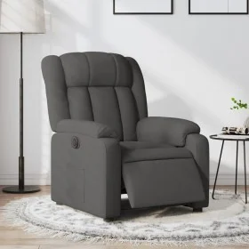 Sillón reclinable eléctrico de tela gris oscuro by , Armchairs - Ref: Foro24-3205293, Price: 266,12 €, Discount: %