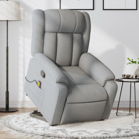 Leicht grauer Stoff-Fußmassagestuhl mit Liegefunktion. von , Sessel - Ref: Foro24-3205328, Preis: 288,26 €, Rabatt: %