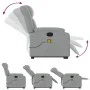 Leicht grauer Stoff-Fußmassagestuhl mit Liegefunktion. von , Sessel - Ref: Foro24-3205328, Preis: 303,19 €, Rabatt: %