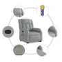 Sillón de masaje reclinable de pie de tela gris claro by , Armchairs - Ref: Foro24-3205328, Price: 303,19 €, Discount: %