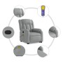 Sillón de masaje reclinable de pie de tela gris claro by , Armchairs - Ref: Foro24-3205328, Price: 288,26 €, Discount: %