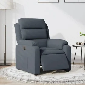 Sillón reclinable eléctrico de terciopelo gris oscuro by , Armchairs - Ref: Foro24-3205071, Price: 279,53 €, Discount: %