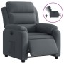 Sillón reclinable eléctrico de terciopelo gris oscuro by , Armchairs - Ref: Foro24-3205071, Price: 277,39 €, Discount: %