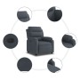 Sillón reclinable eléctrico de terciopelo gris oscuro by , Armchairs - Ref: Foro24-3205071, Price: 277,39 €, Discount: %