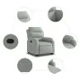 Hellgrauer verstellbarer Aufstehsessel aus Samt von , Sessel - Ref: Foro24-3205092, Preis: 278,64 €, Rabatt: %
