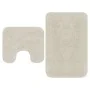 White 2-Piece Fabric Bath Mat Set by vidaXL, Rugs and bath mats - Ref: Foro24-133232, Price: 26,26 €, Discount: %
