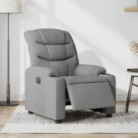 Sillón reclinable eléctrico tela gris claro by , Armchairs - Ref: Foro24-3206627, Price: 256,14 €, Discount: %
