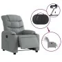 Sillón reclinable eléctrico tela gris claro de , Sillones - Ref: Foro24-3206627, Precio: 256,12 €, Descuento: %