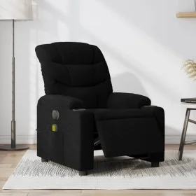 Sillón reclinable de masaje eléctrico tela negro by , Armchairs - Ref: Foro24-3206638, Price: 291,46 €, Discount: %