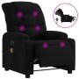 Sillón reclinable de masaje eléctrico tela negro by , Armchairs - Ref: Foro24-3206638, Price: 287,30 €, Discount: %