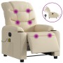 Elektrischer Massage-Fernsehsessel, Stoff in Cremefarbe. von , Sessel - Ref: Foro24-3206644, Preis: 307,65 €, Rabatt: %