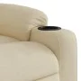Sillón reclinable de masaje eléctrico tela color crema by , Armchairs - Ref: Foro24-3206644, Price: 313,97 €, Discount: %