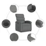 Sillón reclinable eléctrico de tela gris oscuro by , Armchairs - Ref: Foro24-3203955, Price: 253,86 €, Discount: %