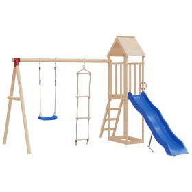 Schaukel mit Leiter aus blauem Polyethylenseil von vidaXL, Schaukeln und Spielgeräte - Ref: Foro24-91697, Preis: 48,15 €, Rab...